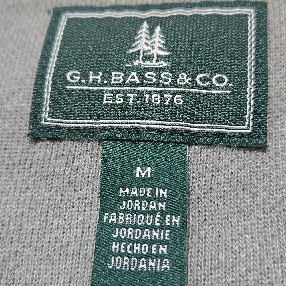 G.H. Bass & Co. Men's Mountain Fleece Black Heather Sweatshirt